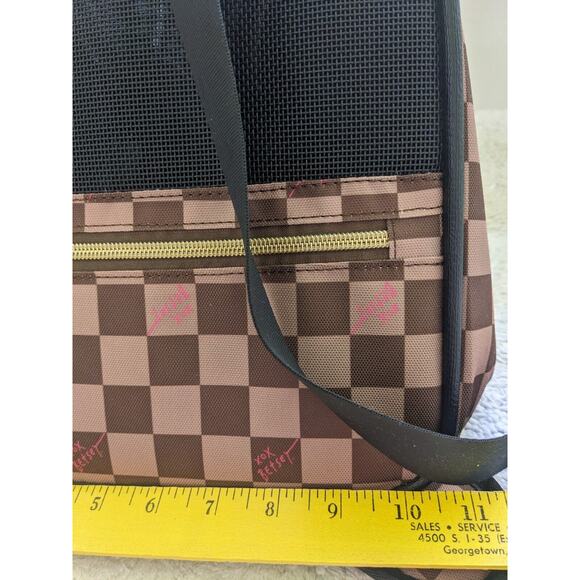 Betsey Johnson Pet Dog Cat Puppy Carrier 16 Lbs capacity TSA approved NEW check - Picture 3 of 5